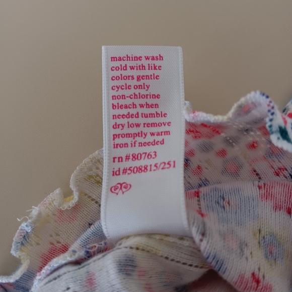 Victoria's Secret Floral Pajama Tanktop Women's Size Small - Picture 4 of 6